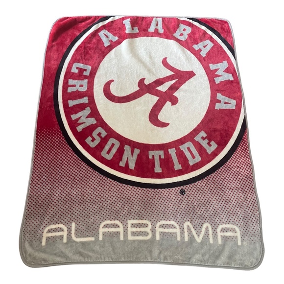 Logo Alabama Crimson Tide Football Stadium Fleece Blanket Throw - Picture 1 of 3